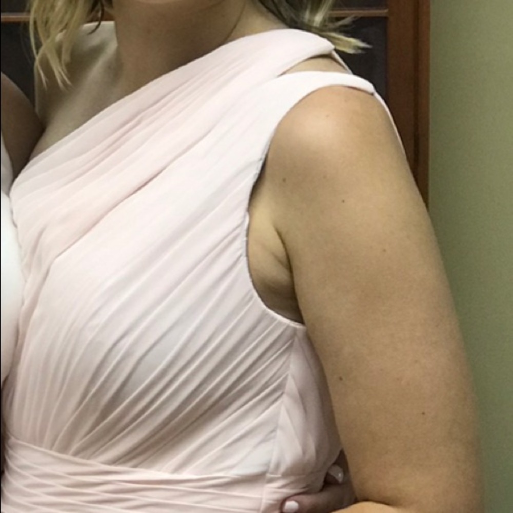 Azazie Molly Bridesmaid - Blushing Pink, Size 6